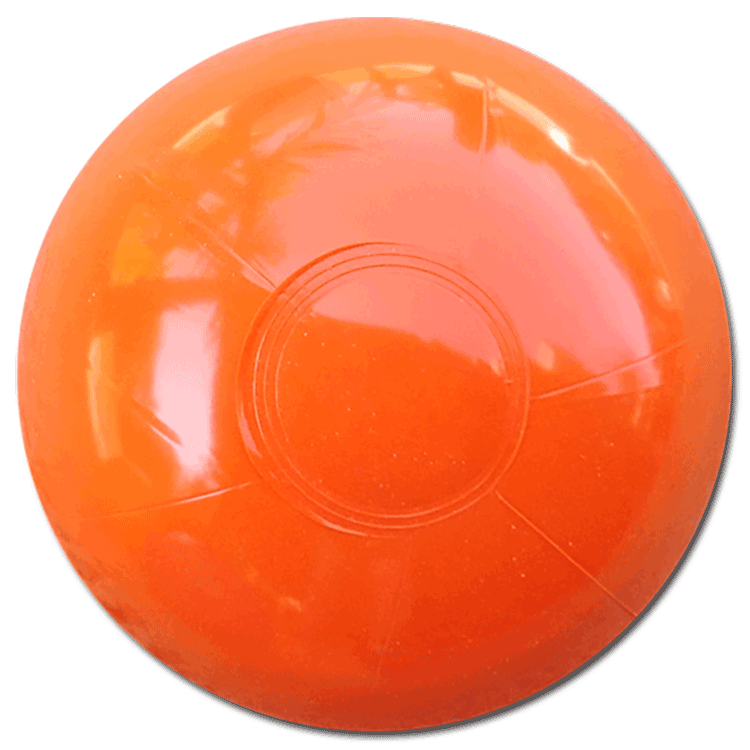 Beach Balls from Small to Giants 9Inch Solid Orange Beach Balls