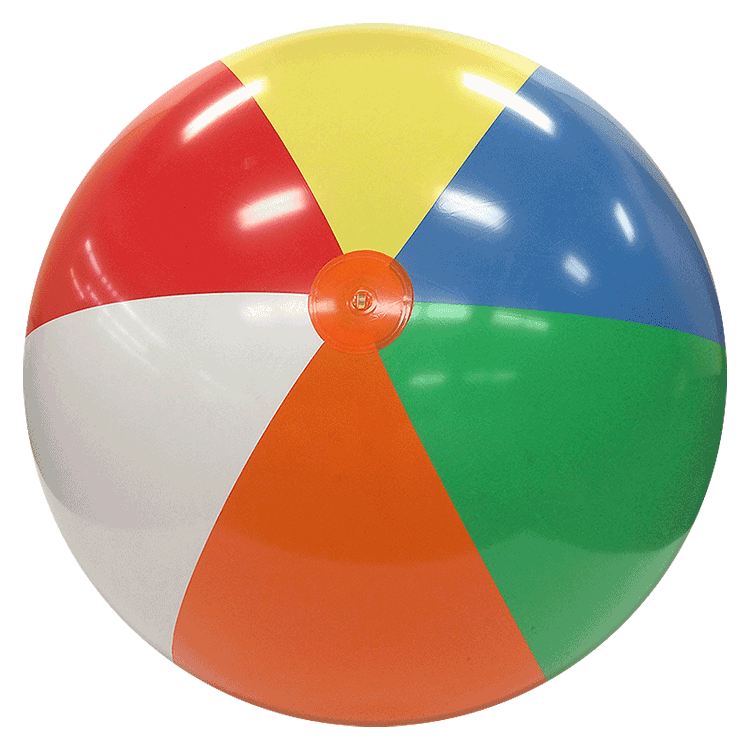 Beach Balls from Small to Giants 6FT Deflated Size Multicolor Beach Ball