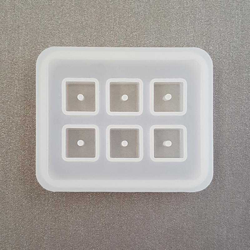 Square Silicone Bead Mould for 12mm Beads Beading Fantastic