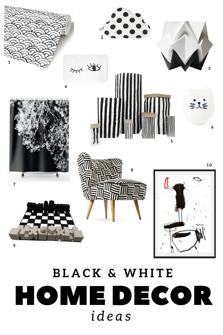 Stylish Black and White Decor beA mAhAn