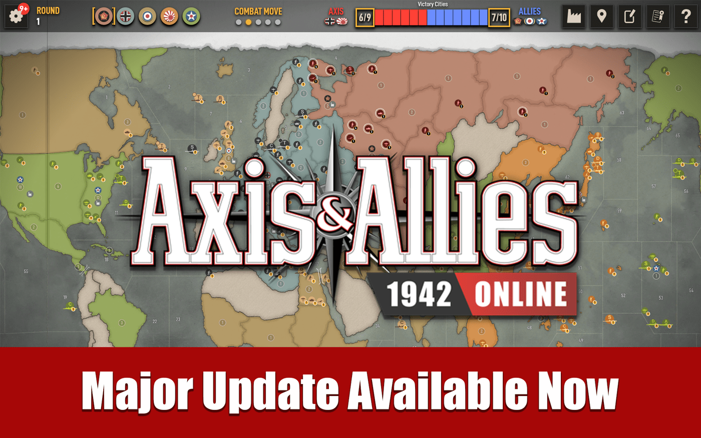 Major Update Rolls Out For Axis & Allies 1942 Online! Beamdog