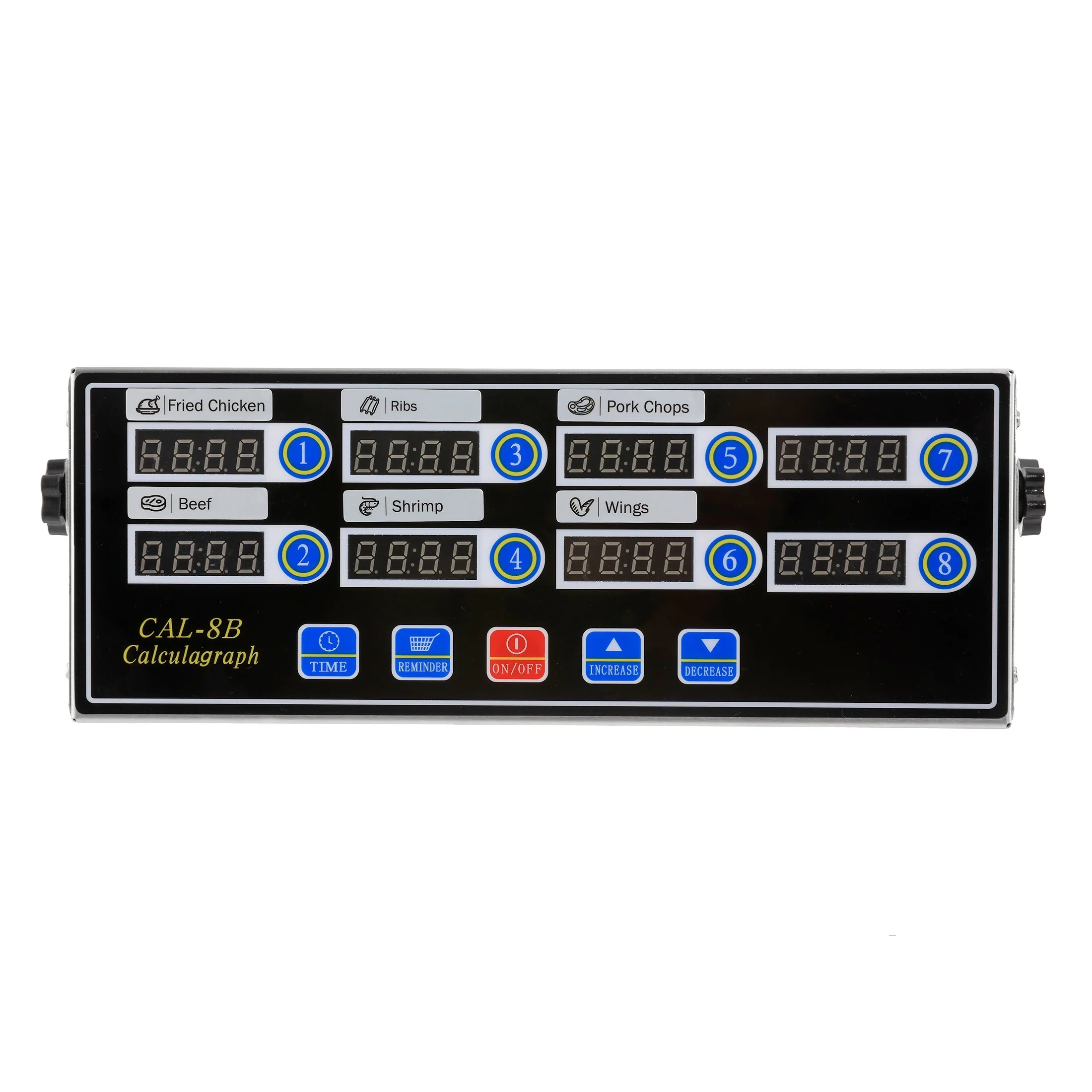 BEAMNOVA 8Channel Portable Calculagraph Digital Kitchen Timer Commercial Cooking Timing LCD