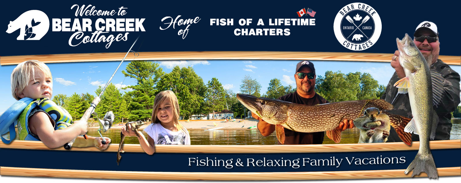 Lake Nipissing Ontario Fishing Lodge Bear Creek Cottages