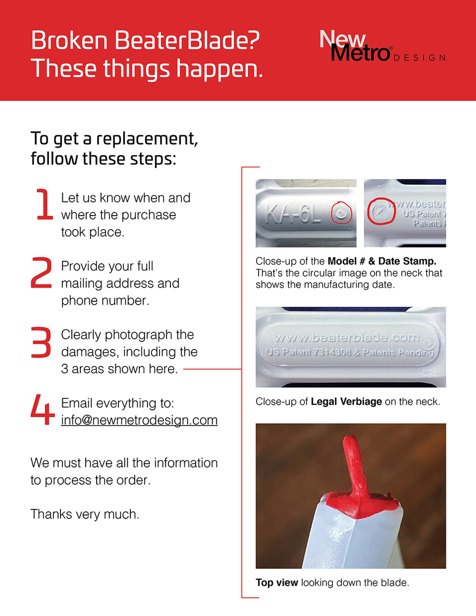 Replace your genuine BeaterBlade in three easy steps — BeaterBlade