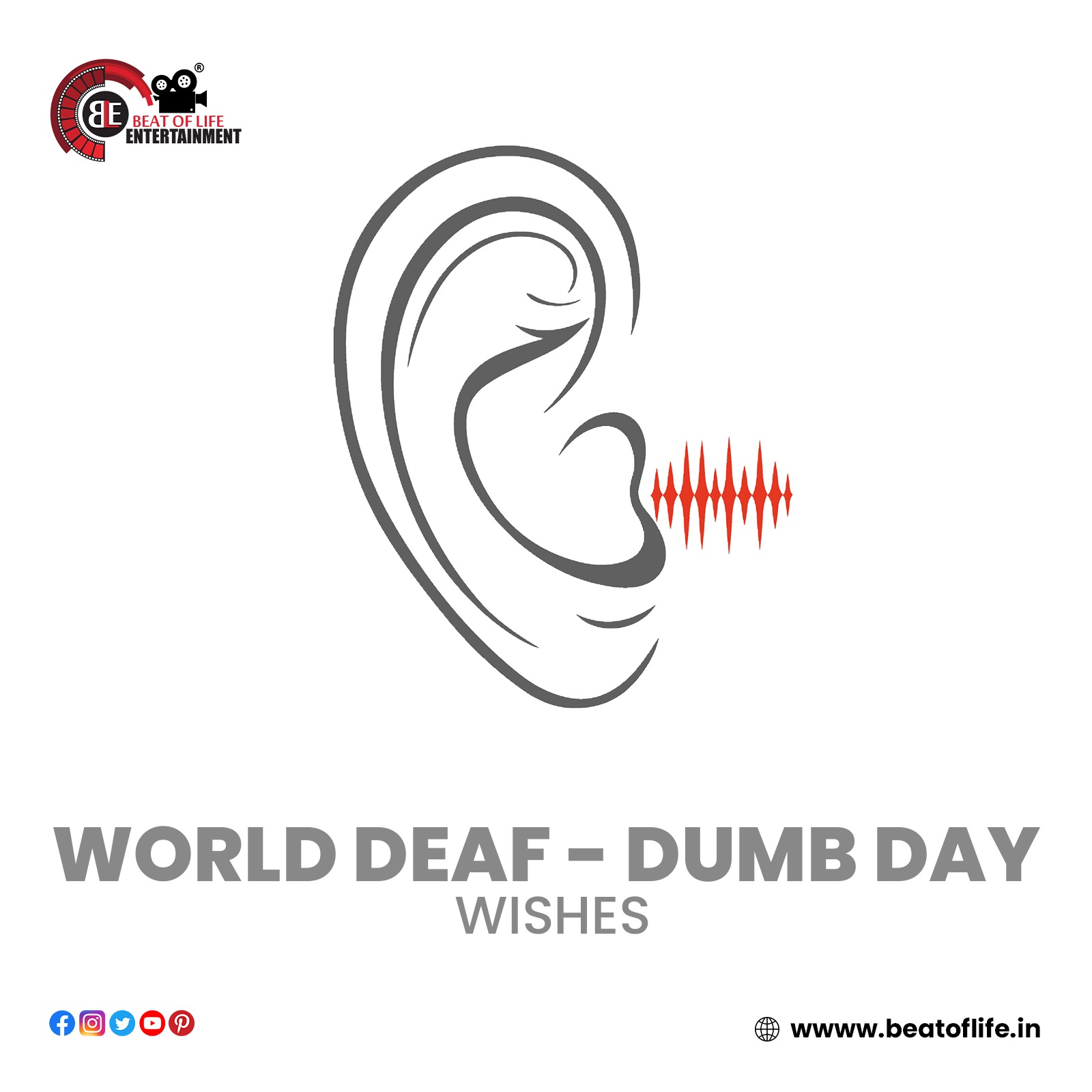 World Deaf and Dumb Day wishes Beat of Life Entertainment