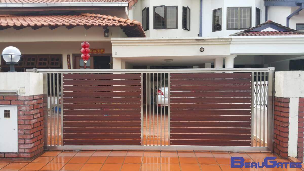 Fully Aluminium Trackless Folding AutoGate Malaysia Beaugates