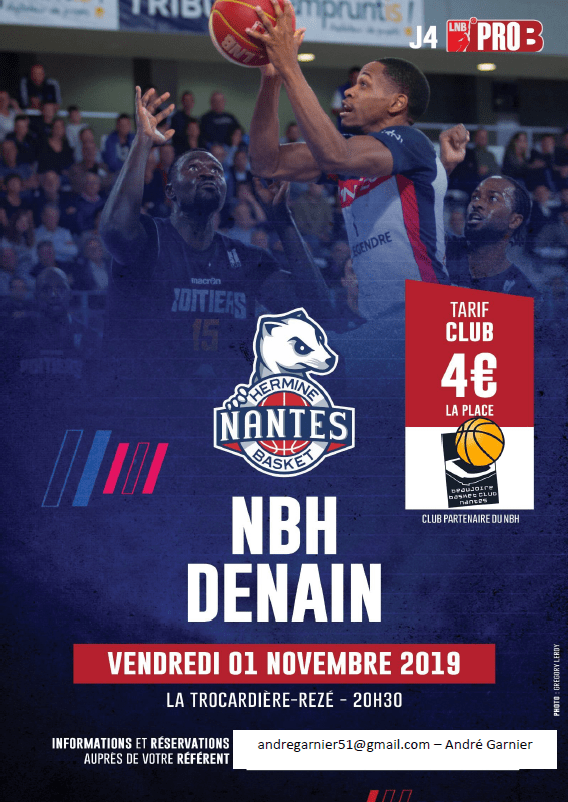 » Opération partenaire Hermine de Nantes contre Denain à tarif