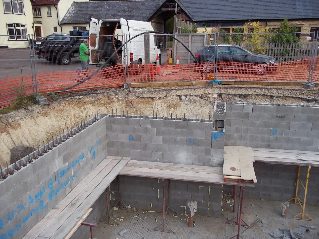 Stepoc Block New Build Basement Hertfordshire