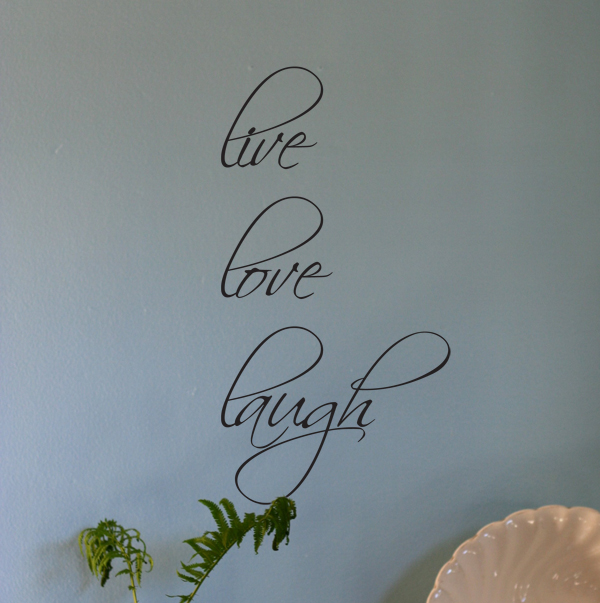 Script Live Love Laugh Beautiful Wall Decals