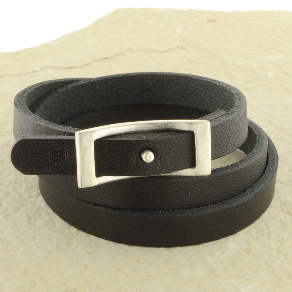 Black Leather Wrap Bracelet Becky Thatcher Designs