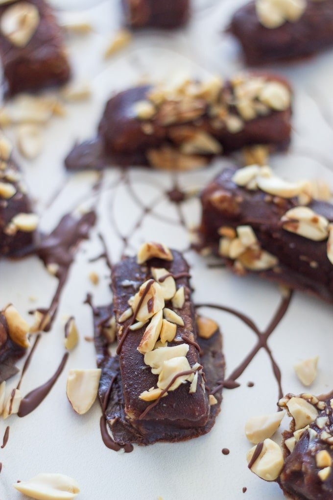 Raw Snickers Bars