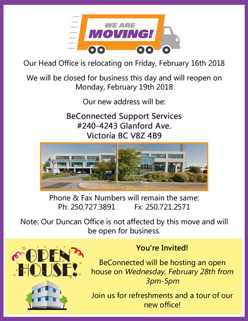 MovingNotification BeConnected Support Services