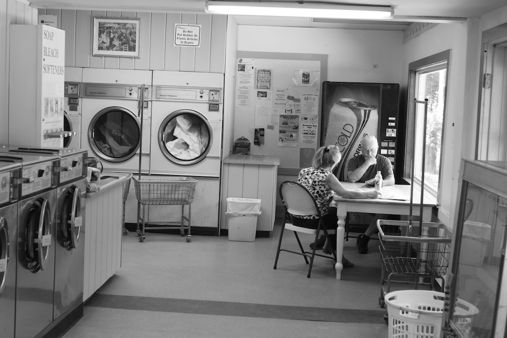 Laundromat, Outside of Chester, Vt. Waiting For The Dryer. Bedlam Farm