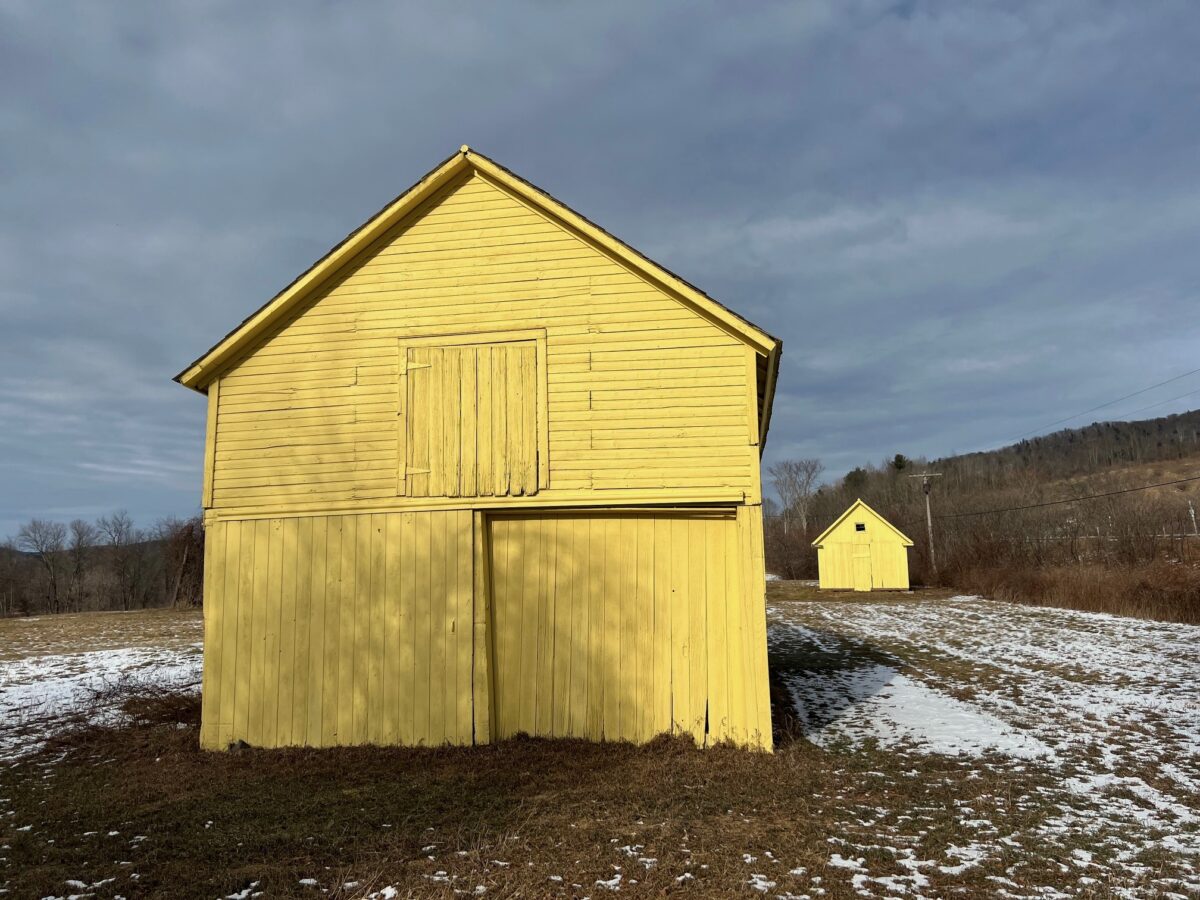 "Hey, Mister You OK?" The Yellow Barns, In Color And Black And White