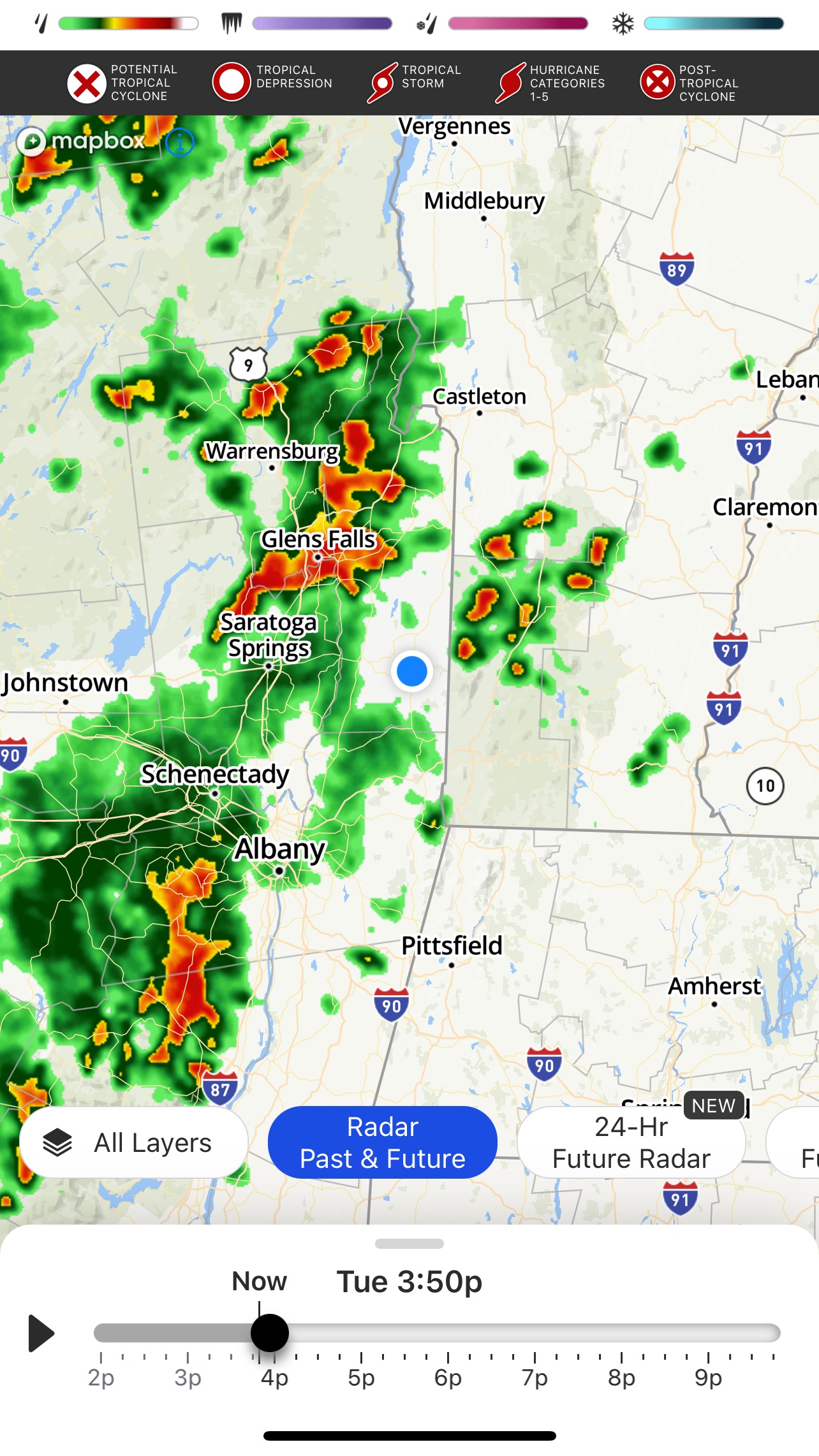 Cloud Warning Storm Is Close. My Radar App Agrees. Bedlam Farm
