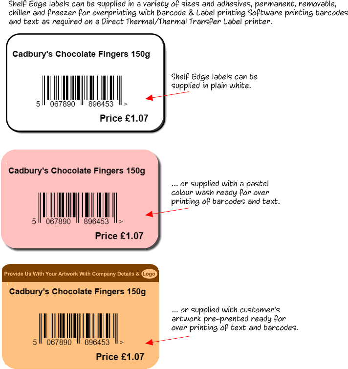Shelf Label Printing Software Label Ideas