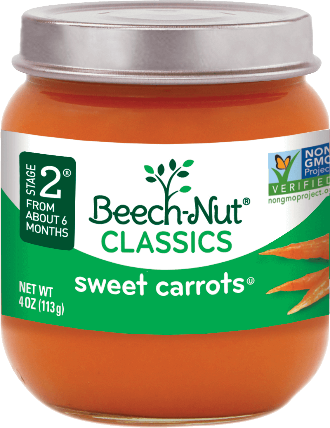 BeechNut® Classics Sweet Carrots Stage 2 Baby Food