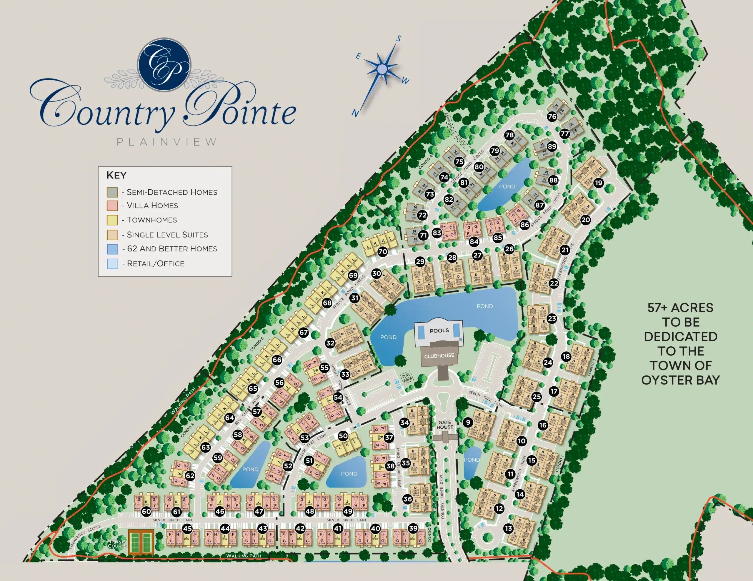 Country Pointe Plainview Community Site Plan Beechwood Homes