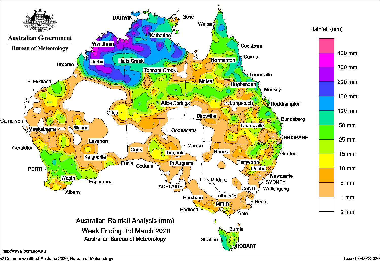 A Map That Provides Information About Rainfall Across An Area Of Land Is A Map Weekly rainfall wrap + rain outlook, 4 March 2020 Beef Central