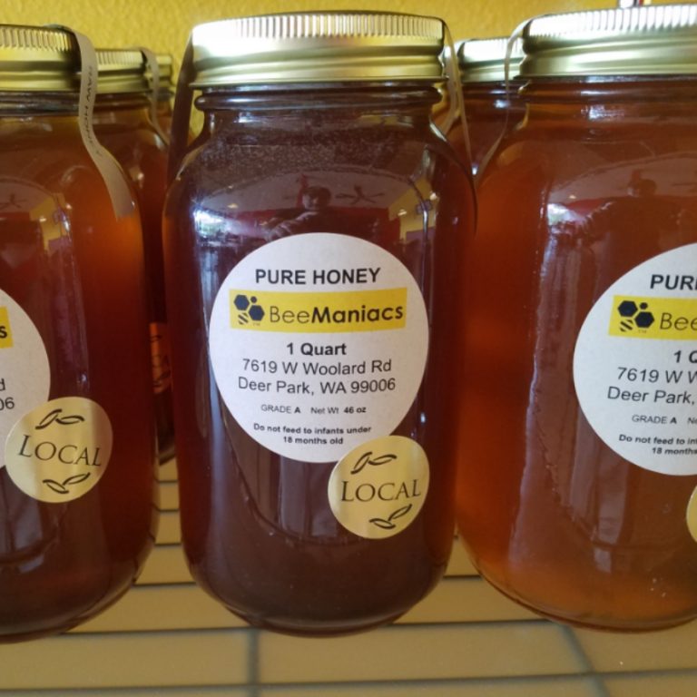 1 Quart Mason Jar of Honey BeeManiacs