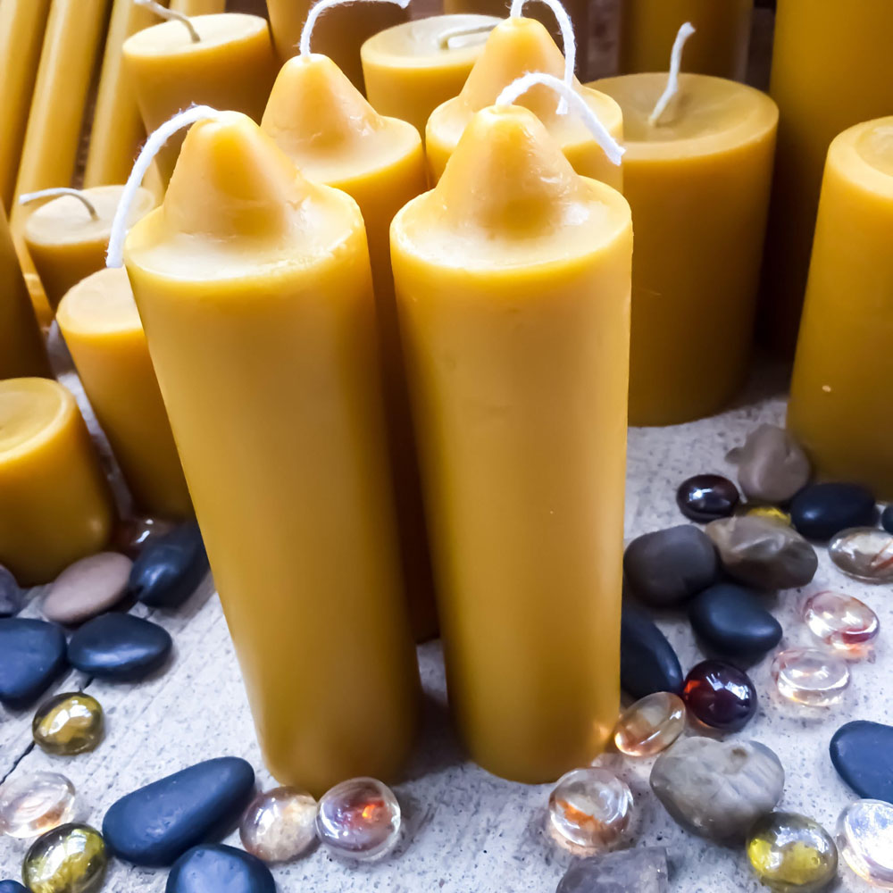 Beautiful Beeswax Taper Candles, Tealight Candles, Hand Rolled Beeswax