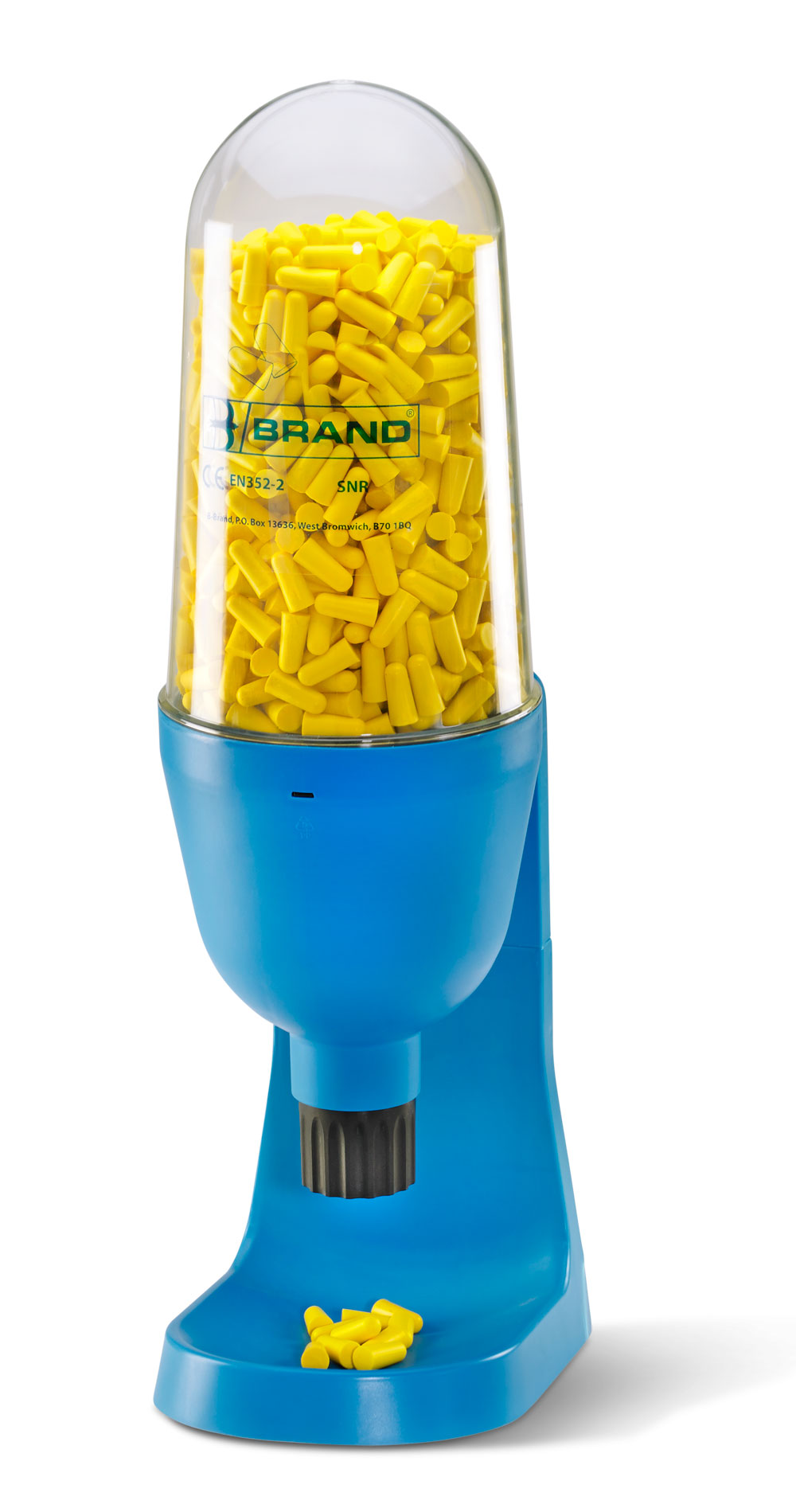 BBEP500DS BBRAND EAR PLUG DISPENSER 500 YELLOW Beeswift Focused