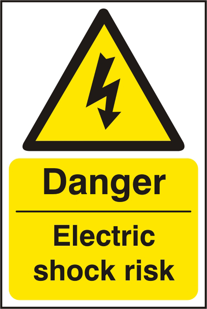 BSS11013 DANGER ELECTRIC SHOCK RISK SIGN Beeswift Focused on Safety