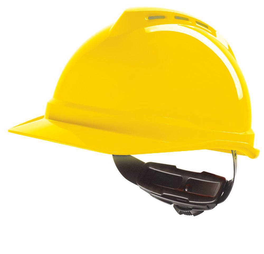 VGARD 500 VENTED SAFETY HELMET YELLOW hello MSAGV4