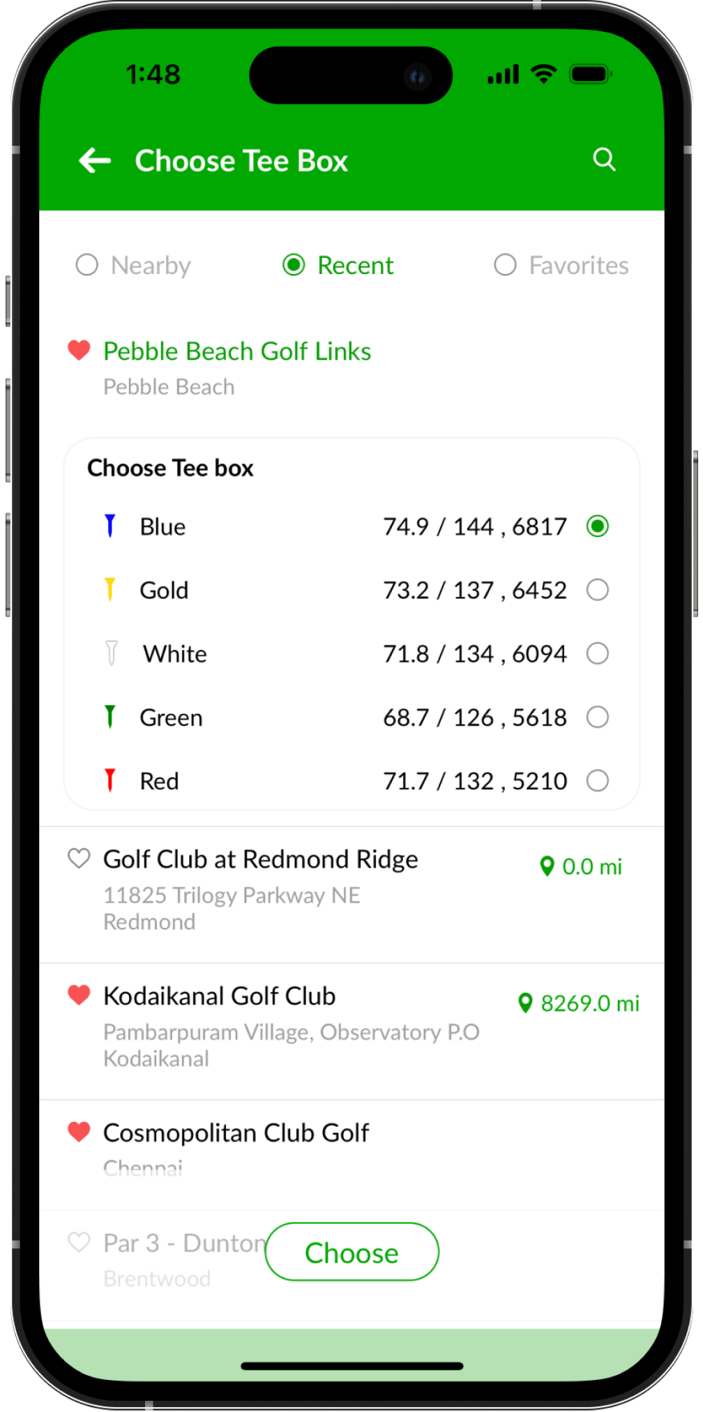 BEEZER GOLF Best Golf GPS Rangefinder app