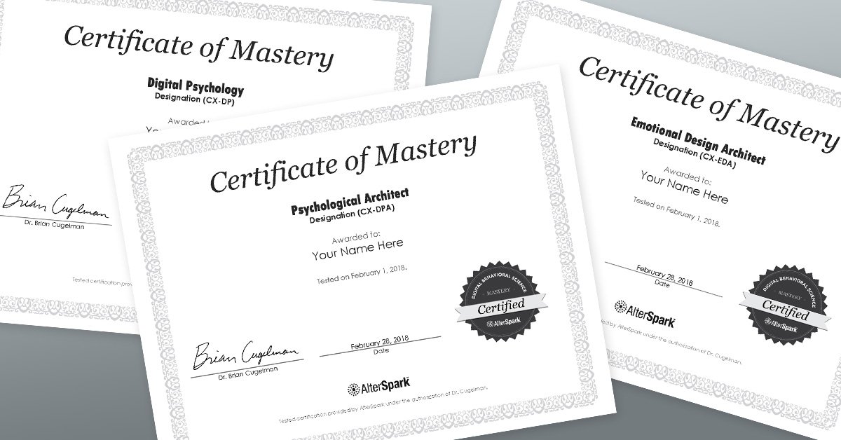 Certification in Digital Psychology & Behavioral Design