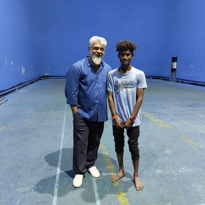 Ajithkumar Thunivu Movie Song Shooting at EVP Film City