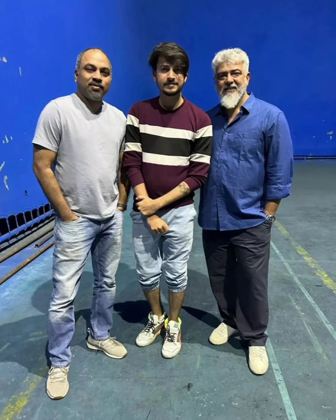 Ajithkumar Thunivu Movie Song Shooting at EVP Film City