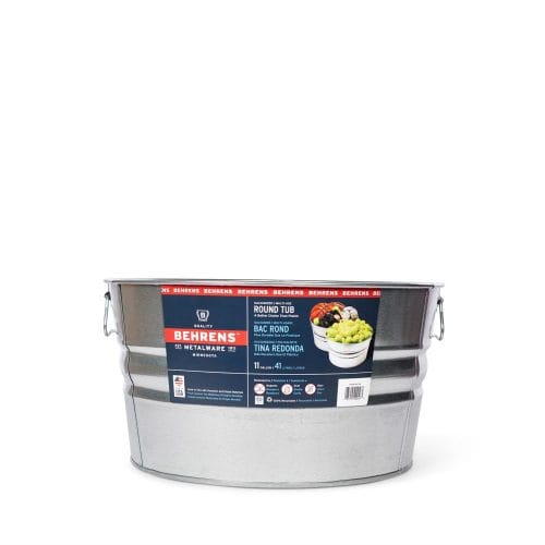 35 Gallon Galvanized Tub Galvanized Steel Round Tub