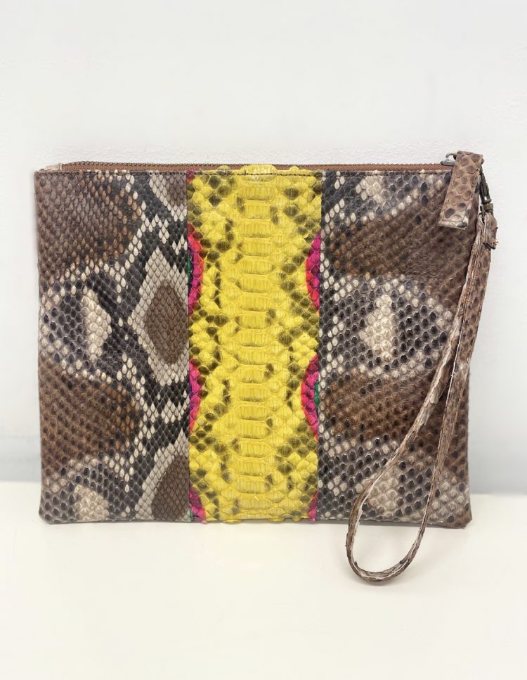 Zip Wrislet Shop Snakeskin Handbags