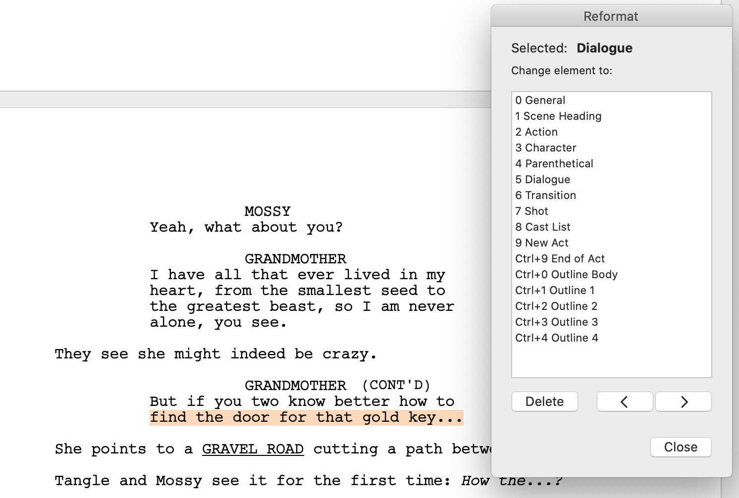 How To Reformat Your Script Quickly In Final Draft 12 Bela Lampert