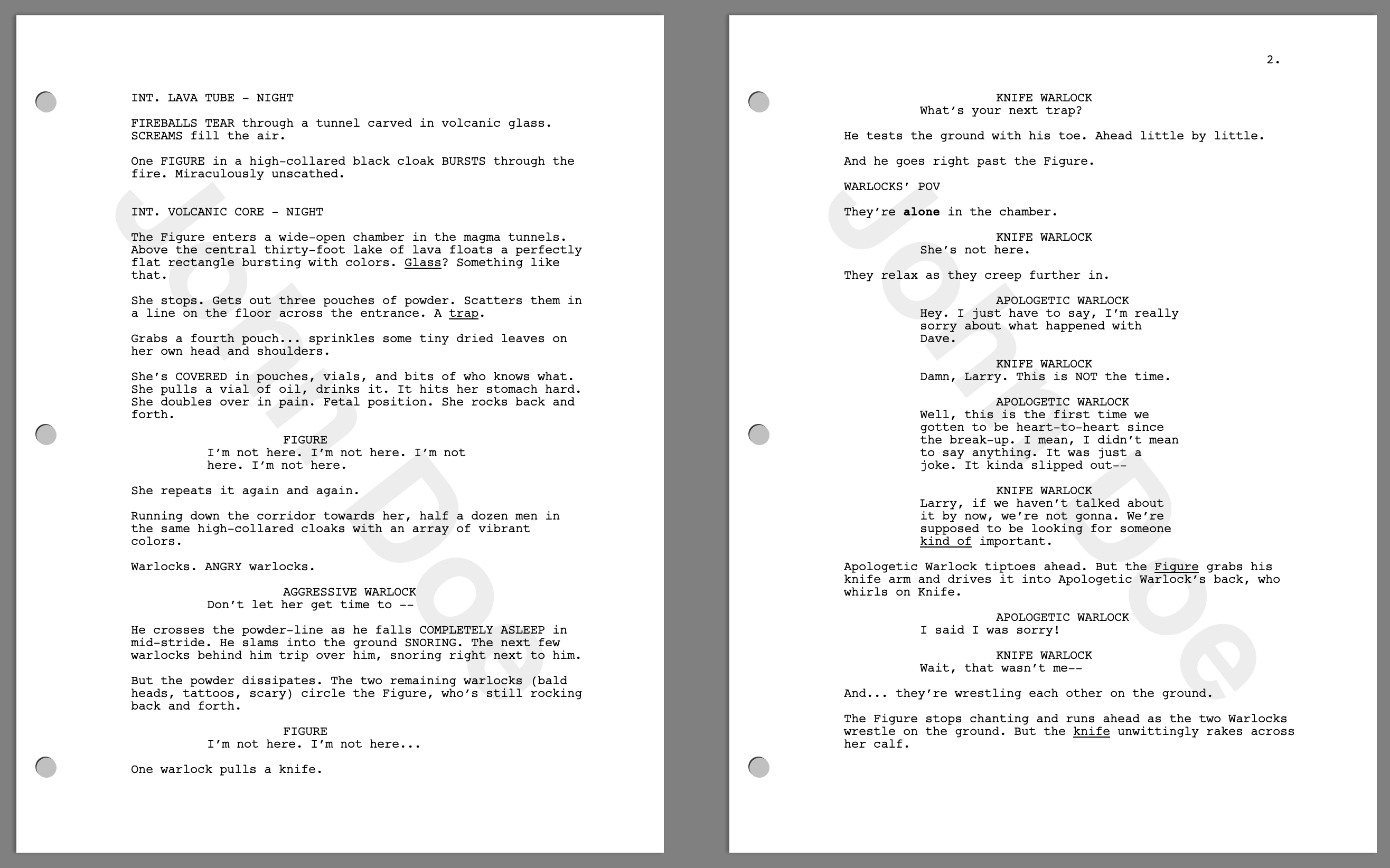 Watermarking In Final Draft 12 Bela Lampert