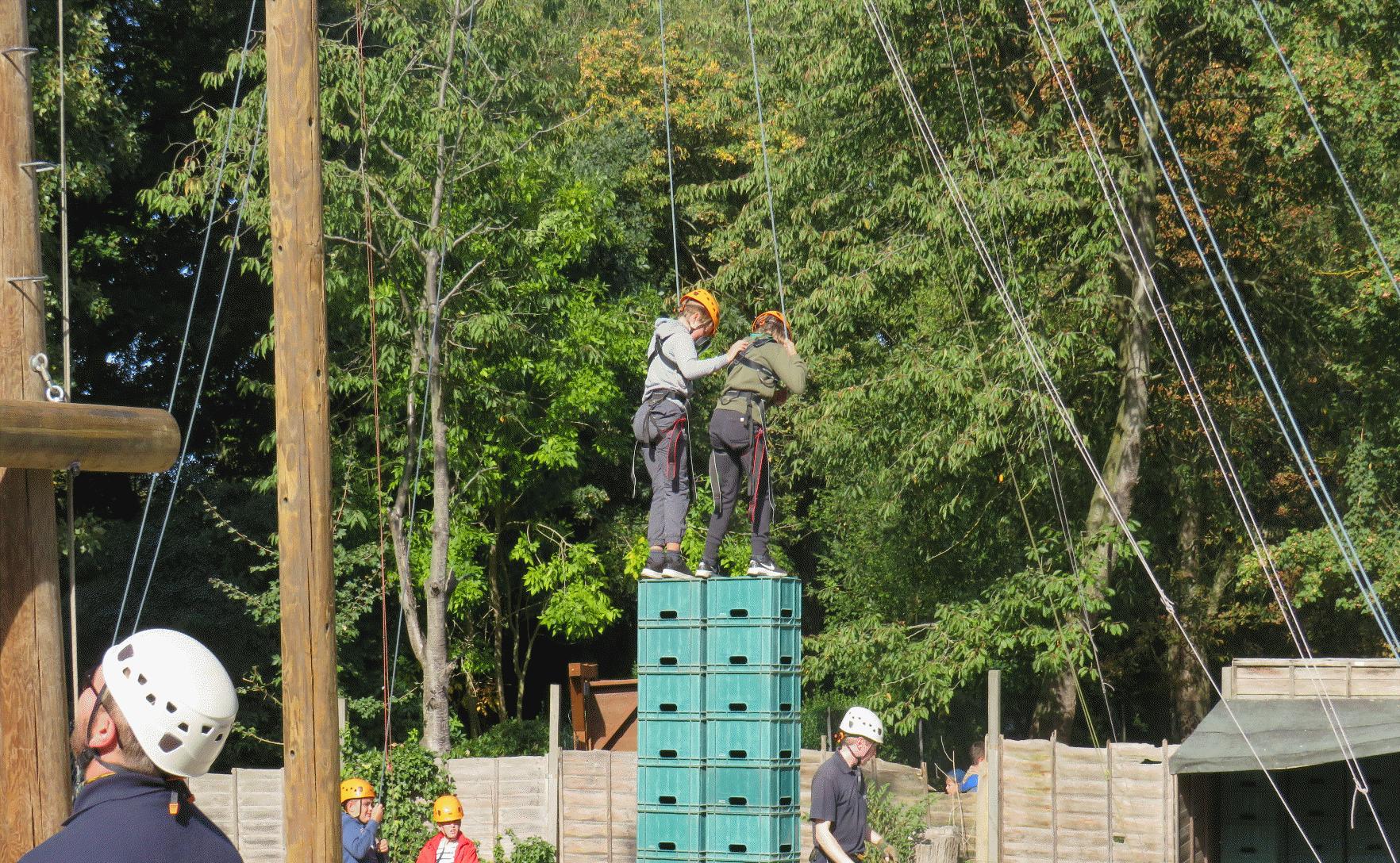 Crate Stacking Belchamps Scout Campsite and Activity Centre