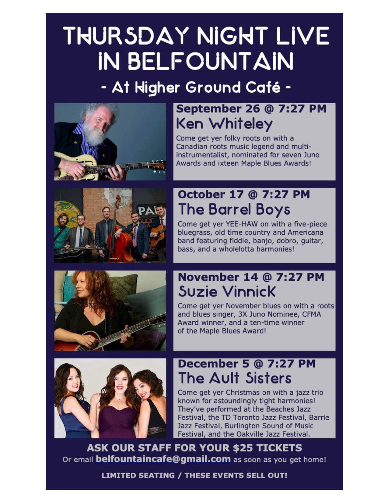 Thursday Night Live in Belfountain Residents of Belfountain.ca