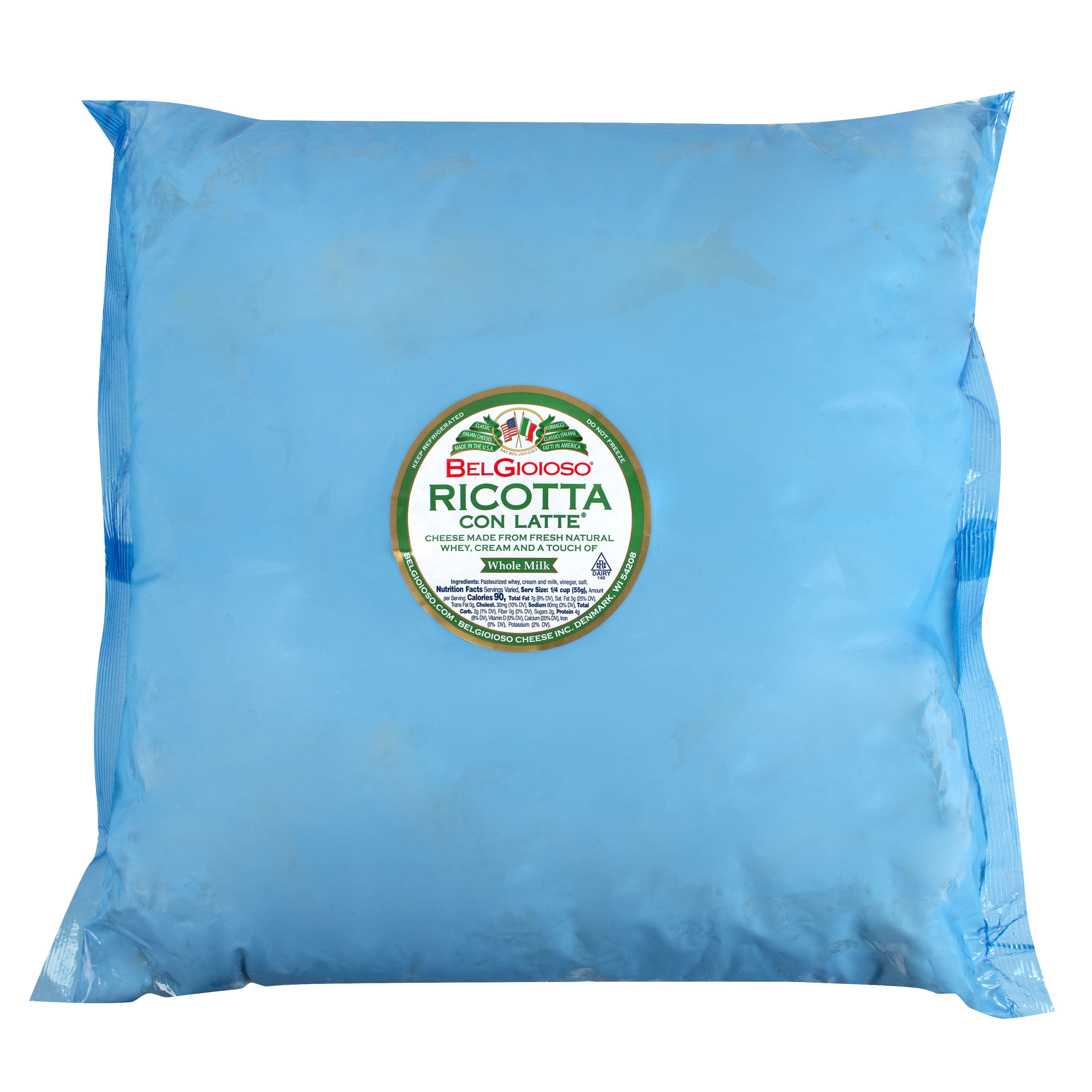 Whole Milk 20 Lb BelGioioso Cheese