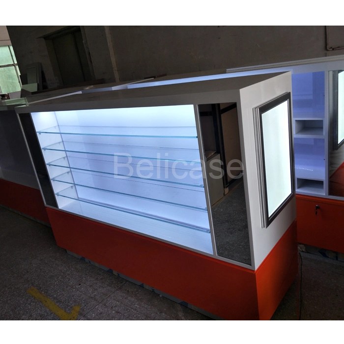 Modern Shopping Mall Display Sunglass Kiosk Factory Glass Showcase Belicase Limited