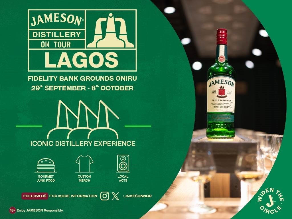 Lagos Gets a Taste of Irish Whiskey as Jameson Distillery on Tour (JDOT