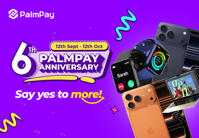 PalmPay Hits 40 Million Users as It Celebrates 6 Years