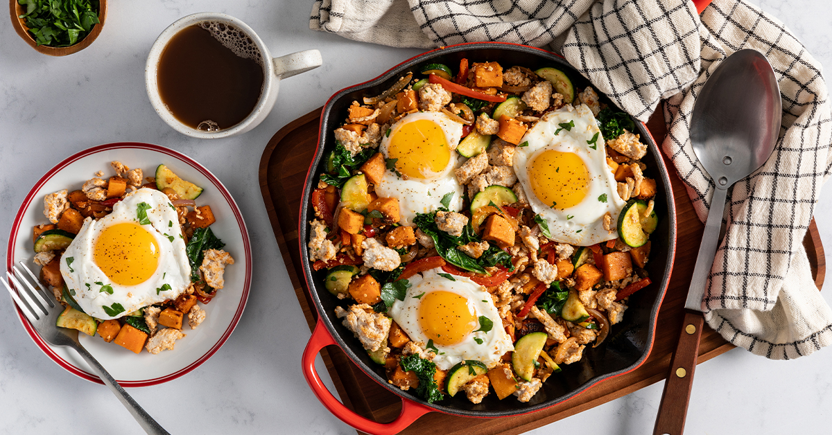 Chicken, Kale and Sweet Potato Hash Bell & Evans