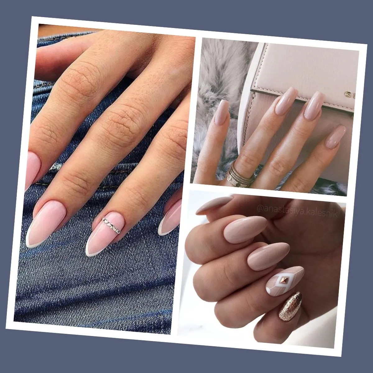 Baby Pink Nails With Diamonds