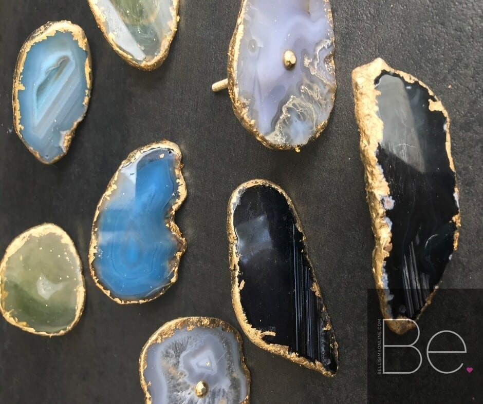 DIY Agate drawer pulls (knobs) Tutorial Bellisima