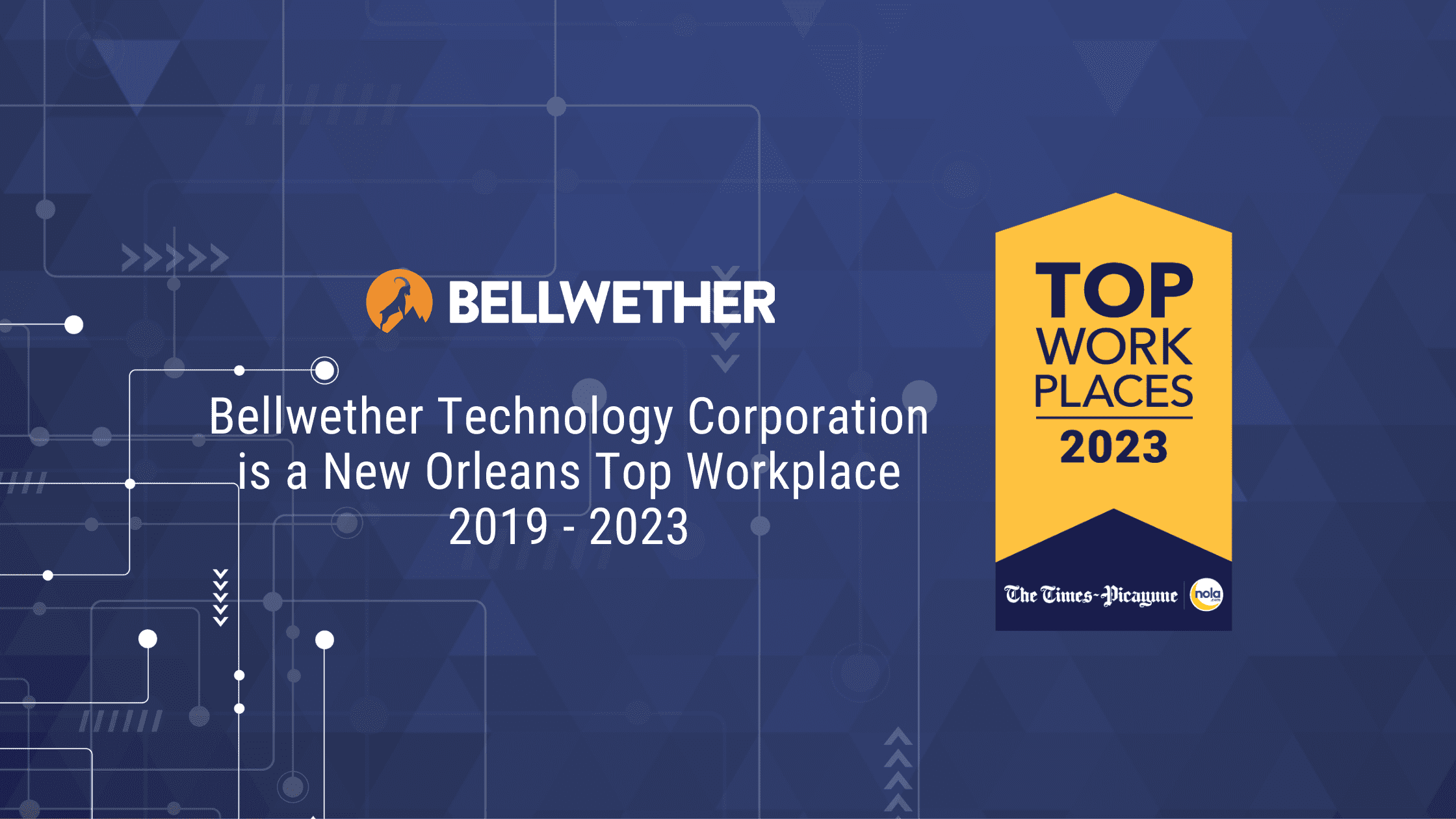 Bellwether Technology Corporation is a New Orleans Top Workplace 2019