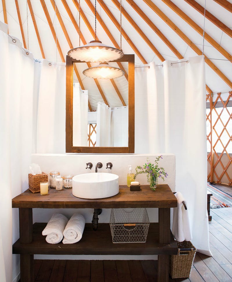 Glamping Bathrooms & Amenities Breathe Bell Tents Australia
