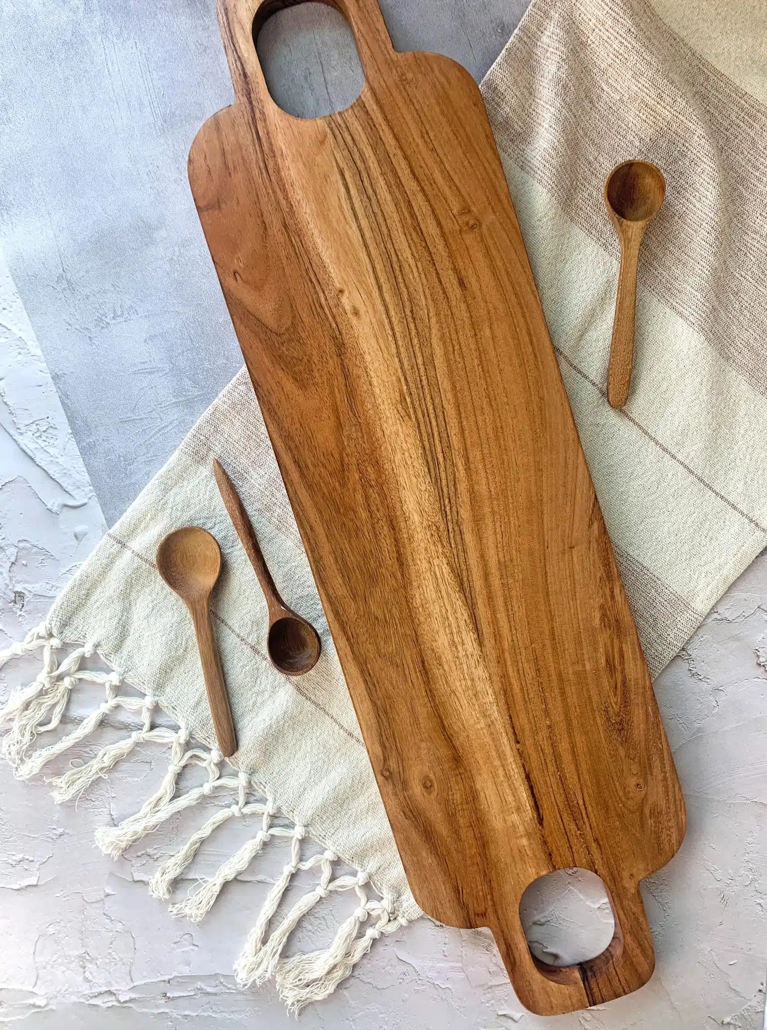Serving Board Double Handle Large Be Made