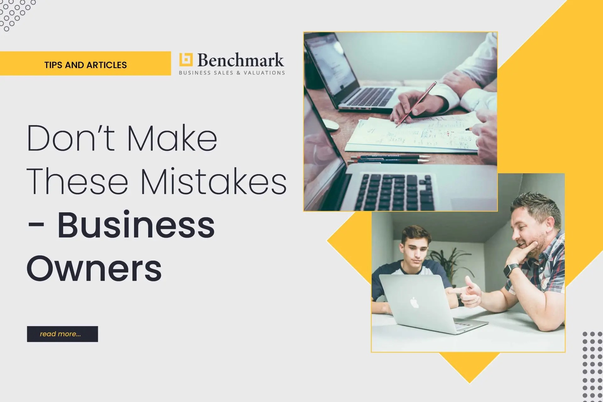 Don’t Make These Mistakes Business Owners Business Brokers