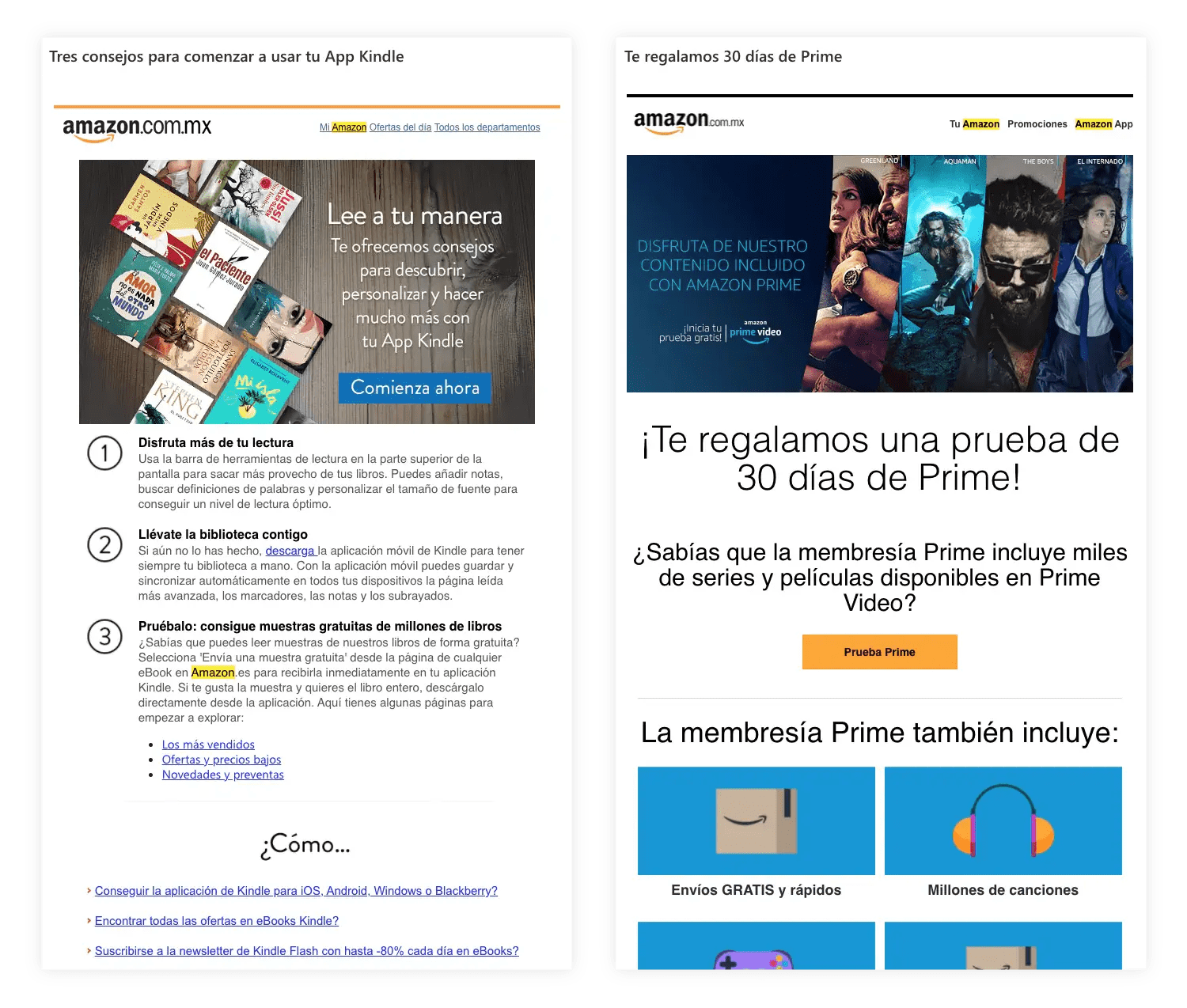 Amazon el email marketing de un profesional Benchmark Email